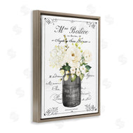 Lettered and Lined | French Vintage Flowers with Script