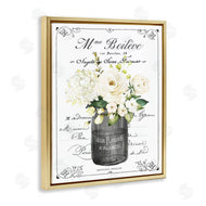 Lettered and Lined | French Vintage Flowers with Script