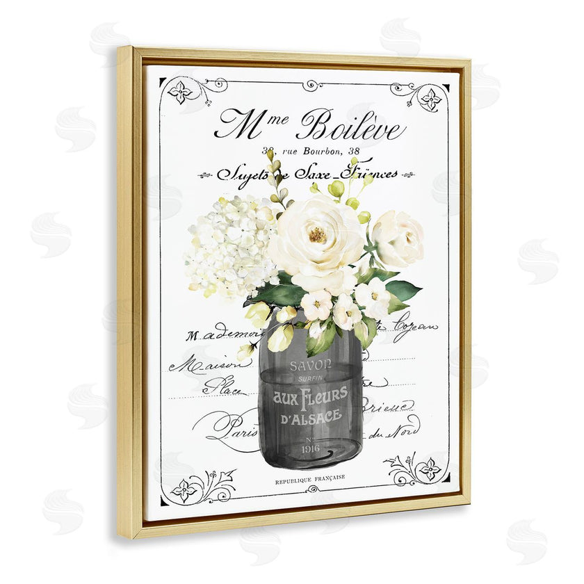 Lettered and Lined | French Vintage Flowers with Script