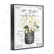 Lettered and Lined | French Vintage Flowers with Script