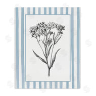Lettered and Lined | Vintage Herbs Blue Striped Border