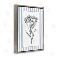 Lettered and Lined | Vintage Herbs Blue Striped Border