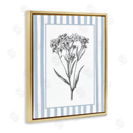 Lettered and Lined | Vintage Herbs Blue Striped Border