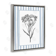 Lettered and Lined | Vintage Herbs Blue Striped Border
