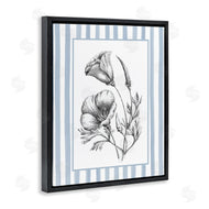 Lettered and Lined | Blossoming Flowers on Stripes