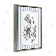 Lettered and Lined | Blossoming Flowers on Stripes