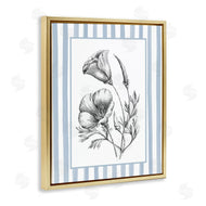 Lettered and Lined | Blossoming Flowers on Stripes