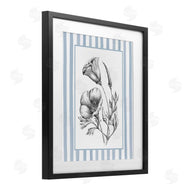 Lettered and Lined | Blossoming Flowers on Stripes