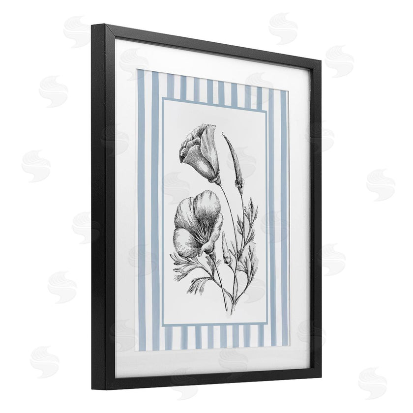 Lettered and Lined | Blossoming Flowers on Stripes