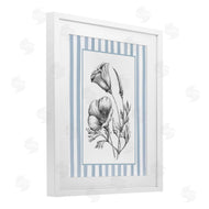 Lettered and Lined | Blossoming Flowers on Stripes