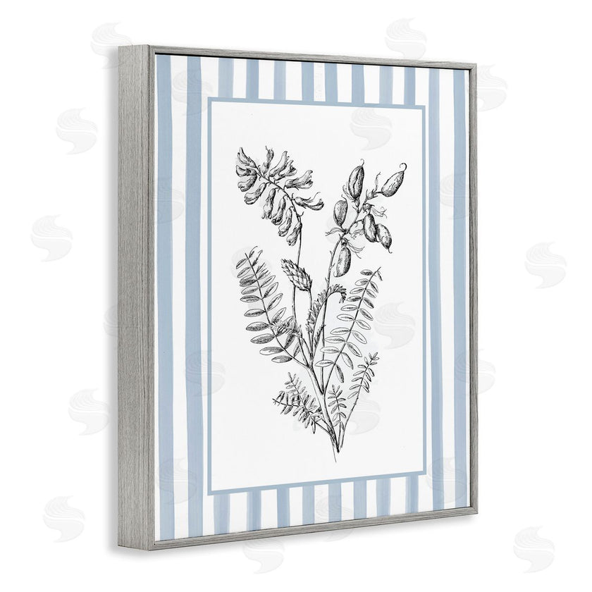 Lettered and Lined | Herbs with Striped Border