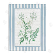 Lettered and Lined | Wild Herbs on Blue Stripes