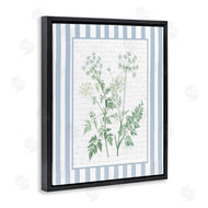 Lettered and Lined | Wild Herbs on Blue Stripes