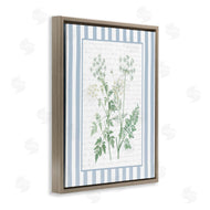 Lettered and Lined | Wild Herbs on Blue Stripes