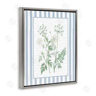 Lettered and Lined | Wild Herbs on Blue Stripes