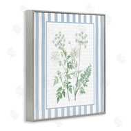Lettered and Lined | Wild Herbs on Blue Stripes