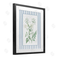 Lettered and Lined | Wild Herbs on Blue Stripes