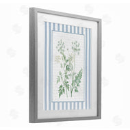 Lettered and Lined | Wild Herbs on Blue Stripes
