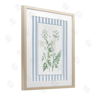 Lettered and Lined | Wild Herbs on Blue Stripes