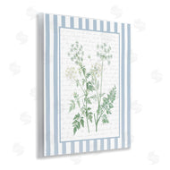 Lettered and Lined | Wild Herbs on Blue Stripes