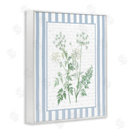 Lettered and Lined | Wild Herbs on Blue Stripes