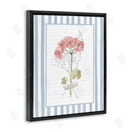 Lettered and Lined | Herbs Sketch on Blue Stripes