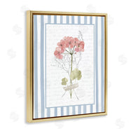 Lettered and Lined | Herbs Sketch on Blue Stripes
