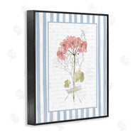 Lettered and Lined | Herbs Sketch on Blue Stripes