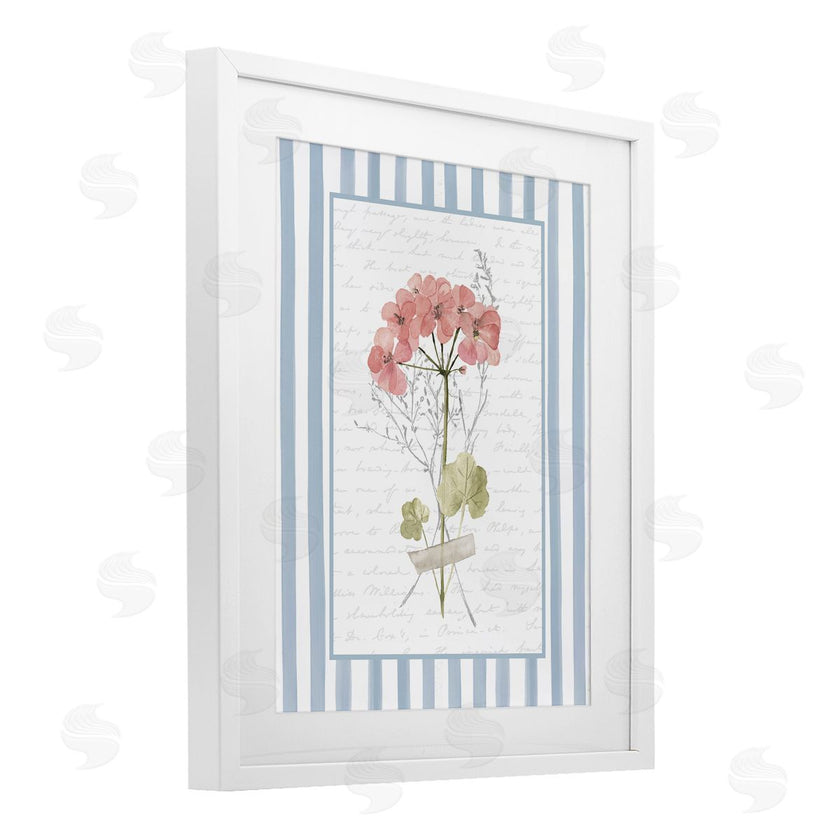 Lettered and Lined | Herbs Sketch on Blue Stripes