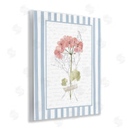 Lettered and Lined | Herbs Sketch on Blue Stripes