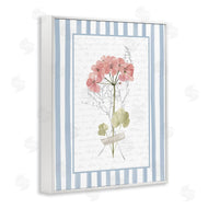 Lettered and Lined | Herbs Sketch on Blue Stripes