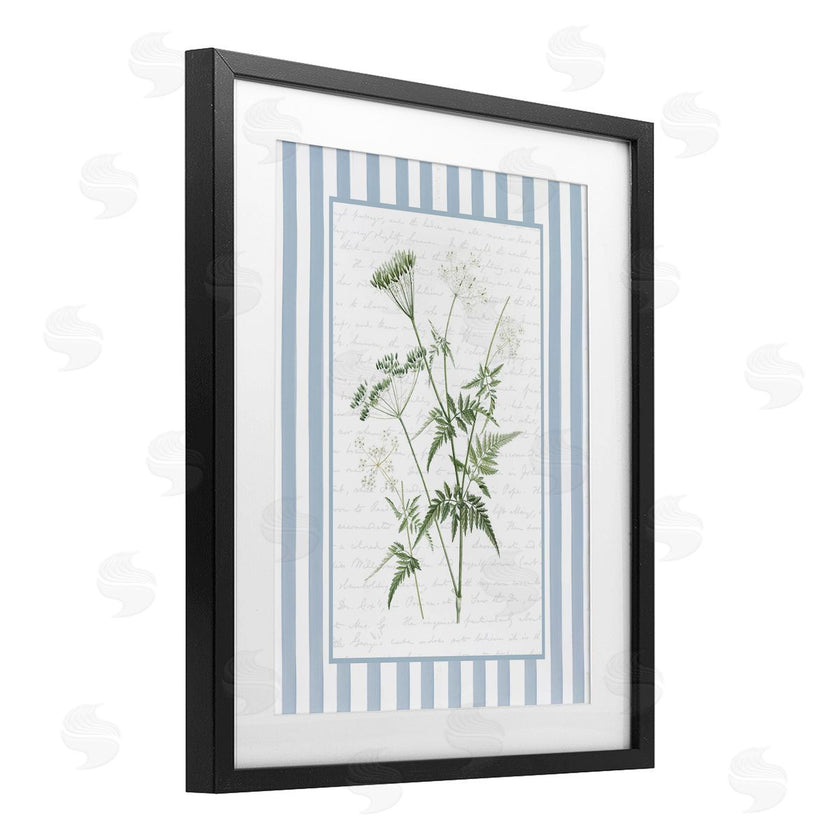 Lettered and Lined | Vintage Herbs Blue Stripes