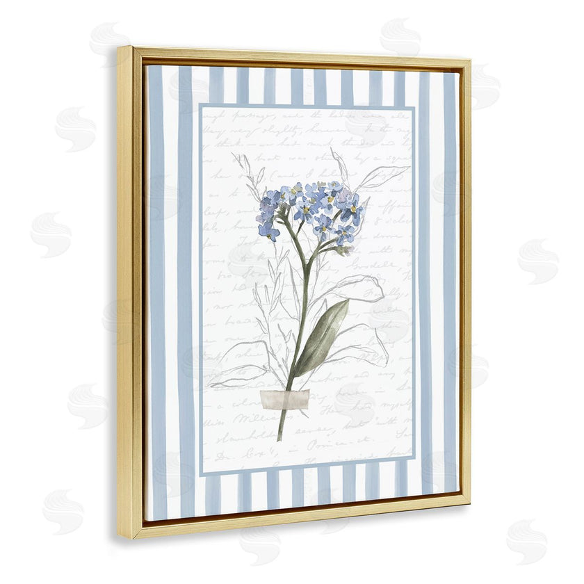 Lettered and Lined | Striped Cottage Herb Sketch