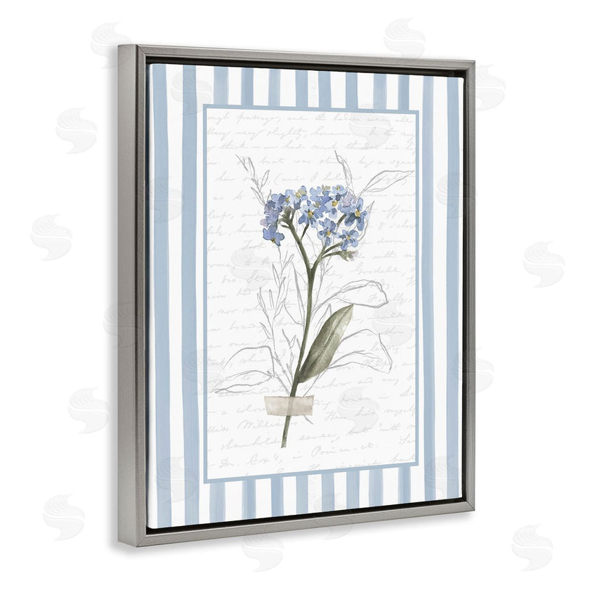 Lettered and Lined | Striped Cottage Herb Sketch