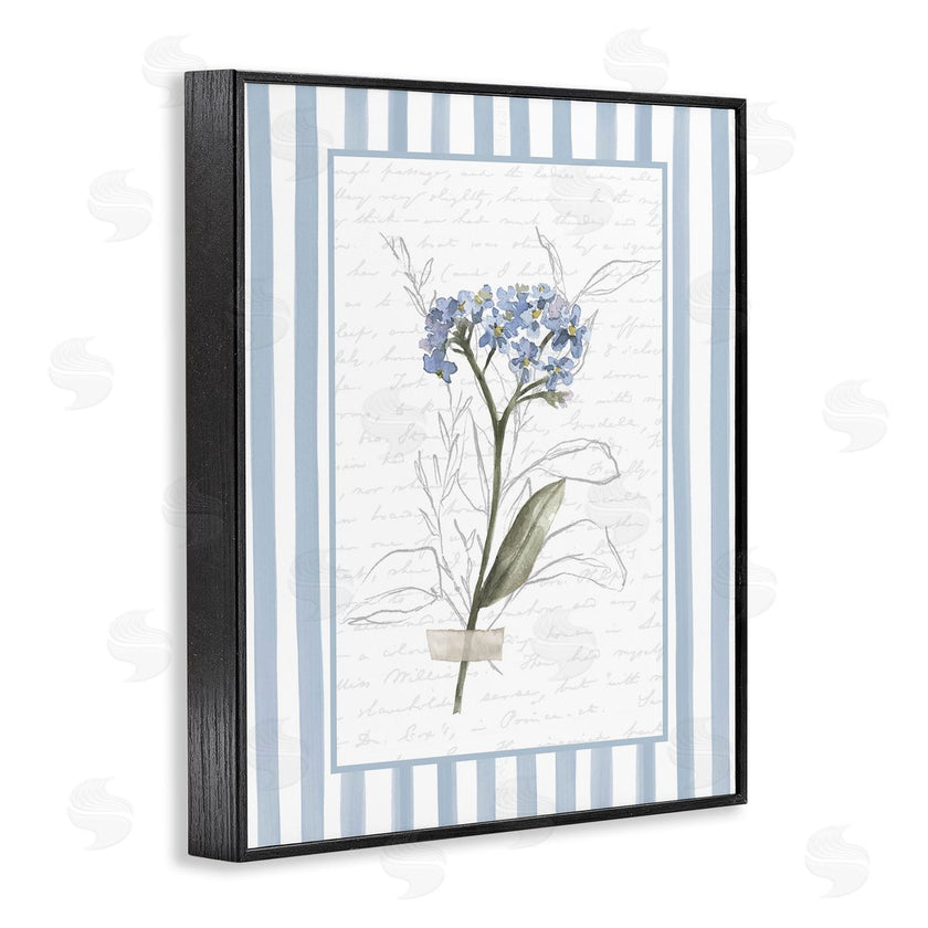 Lettered and Lined | Striped Cottage Herb Sketch