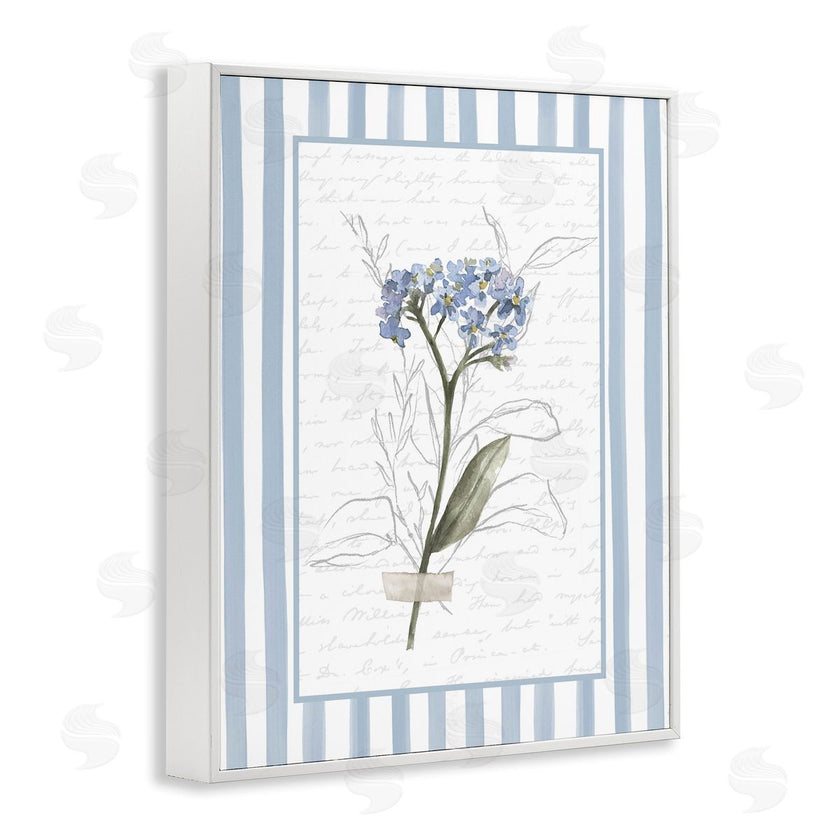 Lettered and Lined | Striped Cottage Herb Sketch