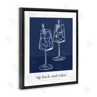 Lettered and Lined | Sit Back & Relax Blue