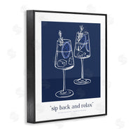 Lettered and Lined | Sit Back & Relax Blue
