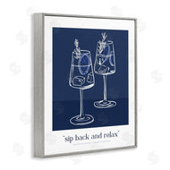 Lettered and Lined | Sit Back & Relax Blue