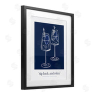 Lettered and Lined | Sit Back & Relax Blue