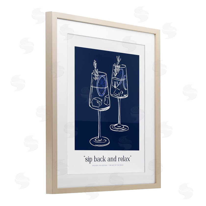 Lettered and Lined | Sit Back & Relax Blue