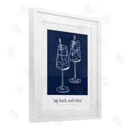 Lettered and Lined | Sit Back & Relax Blue