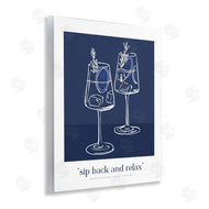 Lettered and Lined | Sit Back & Relax Blue