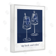 Lettered and Lined | Sit Back & Relax Blue