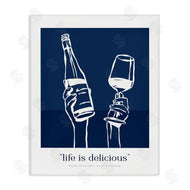 Lettered and Lined | Navy Life Is Delicious