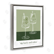 Lettered and Lined | Sit Back & Relax Green
