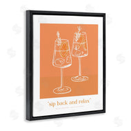 Lettered and Lined | Sit Back & Relax Orange