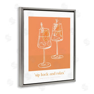 Lettered and Lined | Sit Back & Relax Orange
