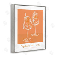 Lettered and Lined | Sit Back & Relax Orange
