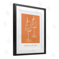 Lettered and Lined | Sit Back & Relax Orange